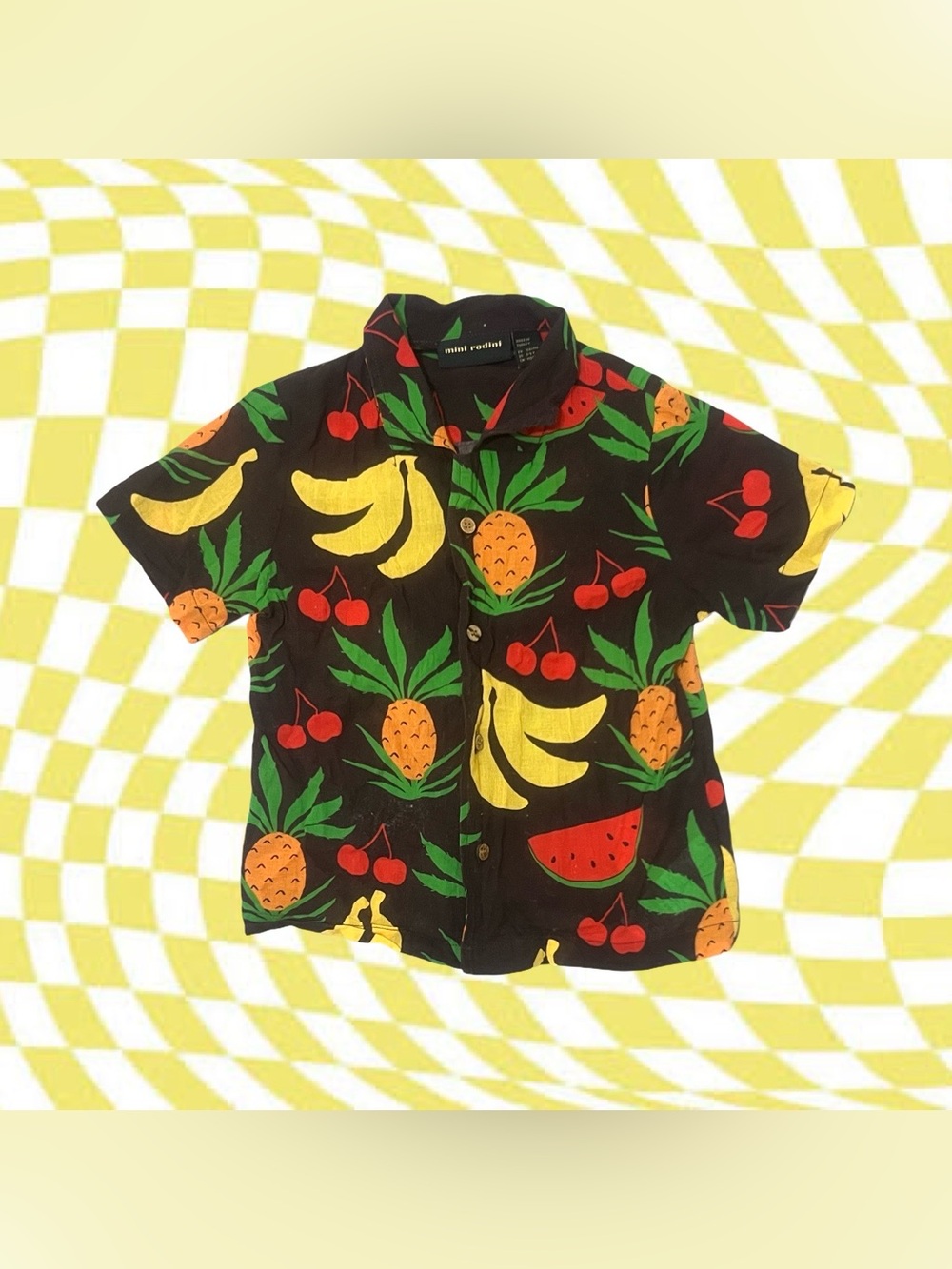 Mini Rodini Woven Fruit Top
Great Condition
3-5 years
Brown
Retail $97